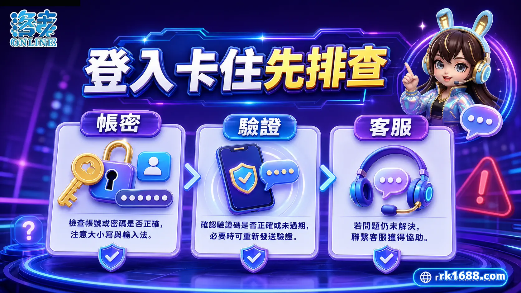 洛克娛樂城登入卡住時的帳密驗證客服排查