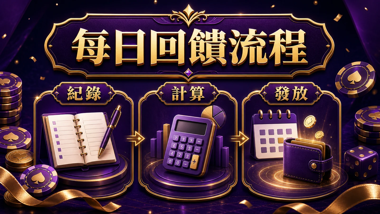 洛克娛樂VIP每日回饋流程紀錄計算發放
