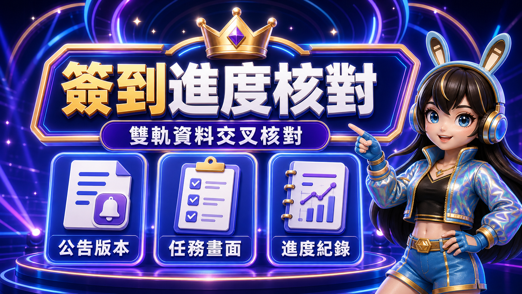 洛克Online雙軌簽到怎麼用|公告、帳號任務與進度的五項核對