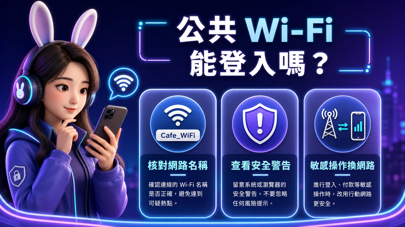 公共 Wi-Fi 能登入嗎?手機連線前後 8 項安全判斷